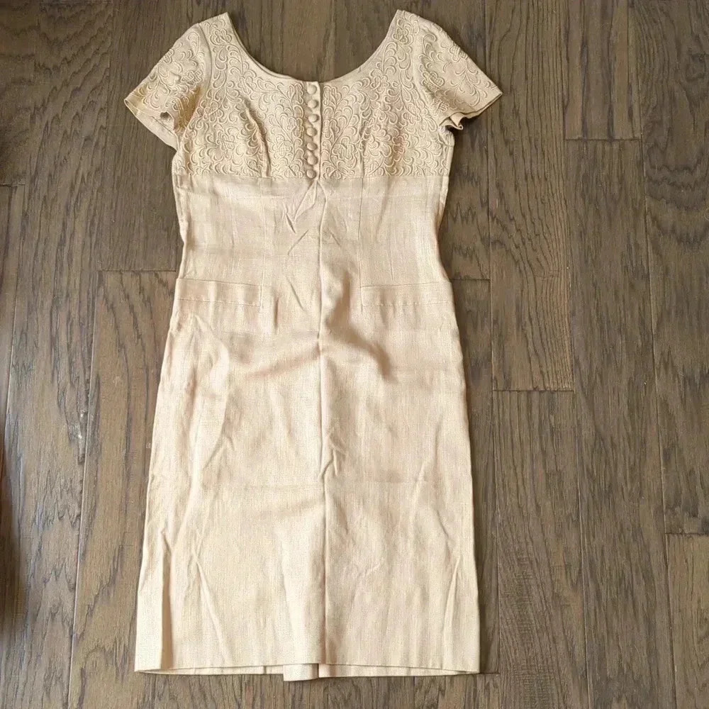 1950's Linen Dress - Picture 11 of 12